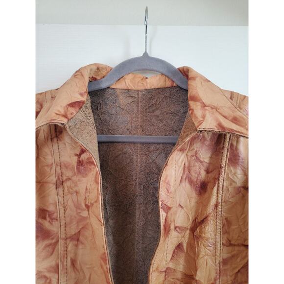 Authentic Unique Reversible Mexican Leather Textured Jacket NWT, Women's Medium - Picture 3 of 16